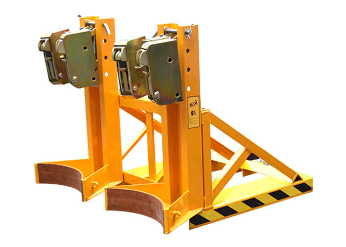 DG850B Heavy Duty Forklift Mounted Drum Handlers Double Eager-Grip Two Drums Load Capacity
