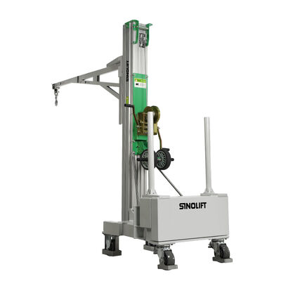 BS01 バランスカウンターウェイト手動ハンドウインチクレーン 150kg、カウンターウェイトとスイベルフック付き移動式フロアクレーン、倉庫ワークショップ建設用